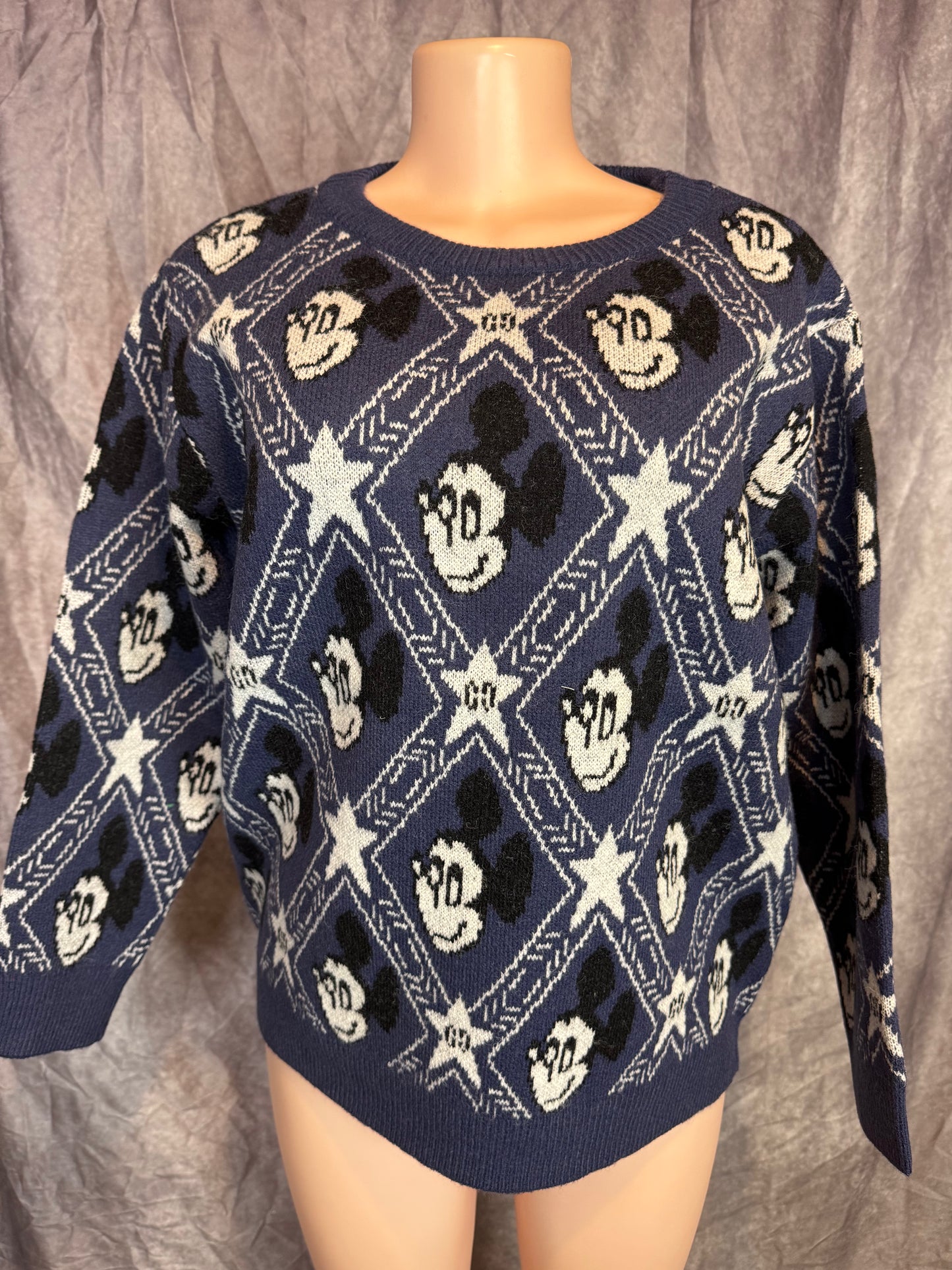 Sueter Mickey Mouse azul unitalla