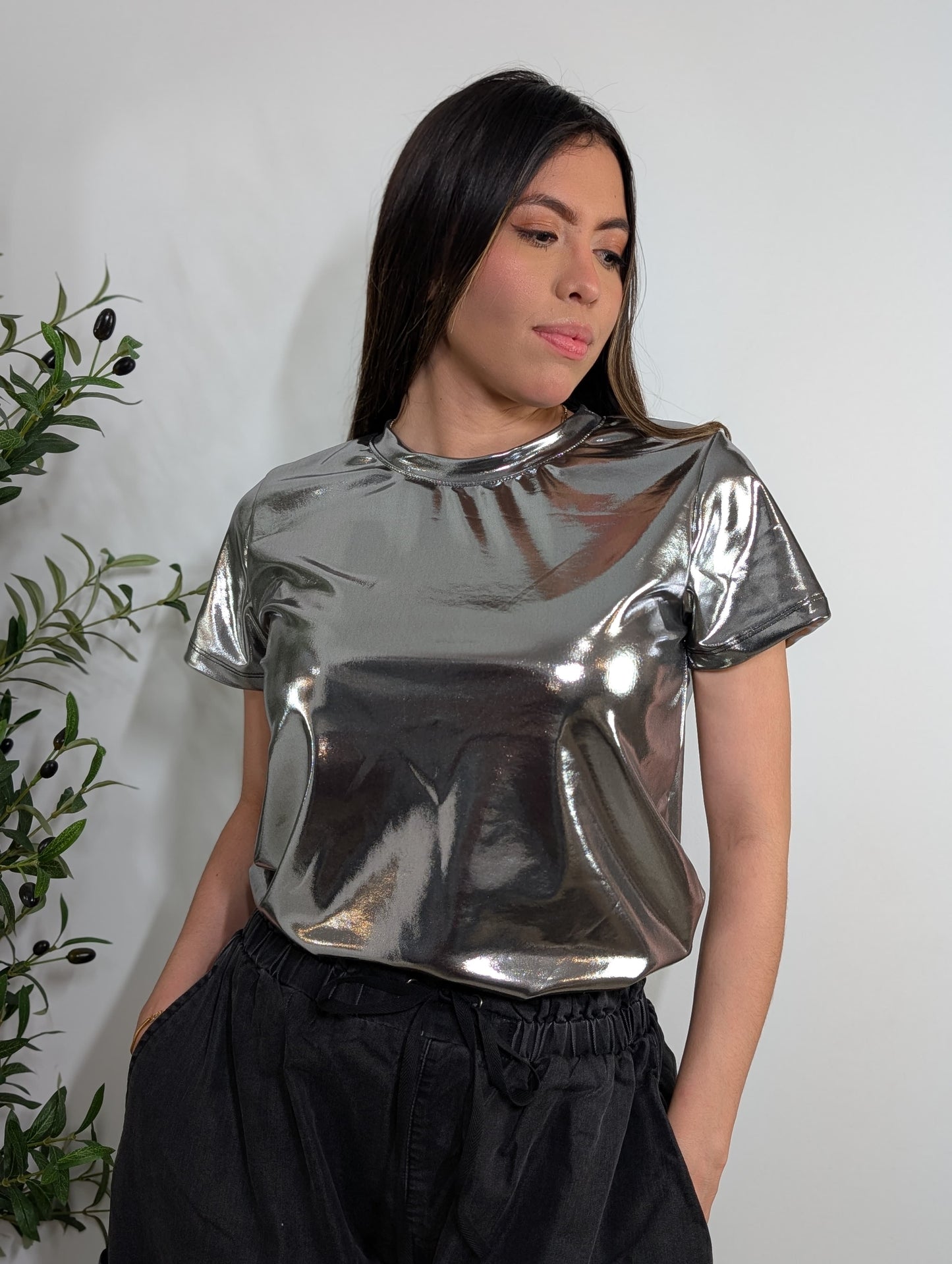 Blusa plata Lisa