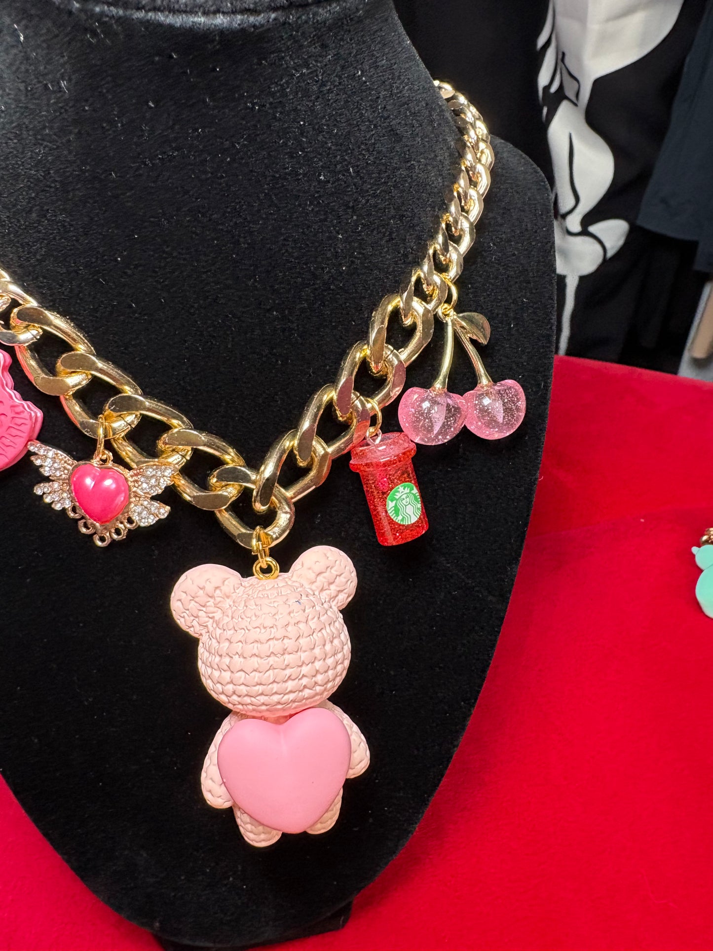 Cadena Rosa Corazon