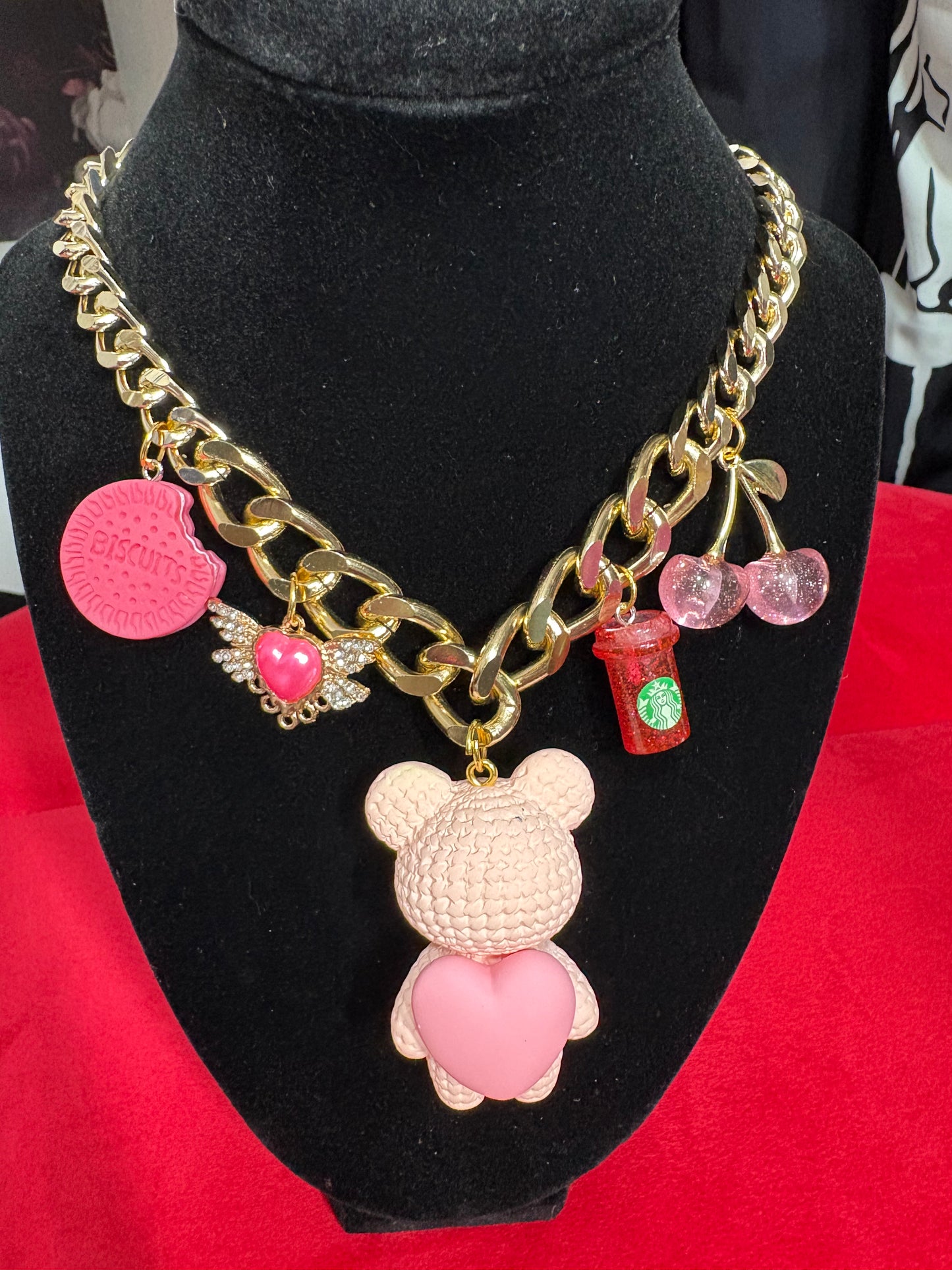 Cadena Rosa Corazon