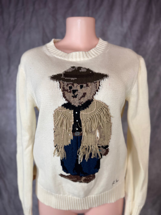 Sueter beige de osito