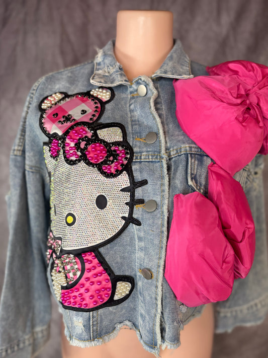 Chamarra de mezclilla hello kitty