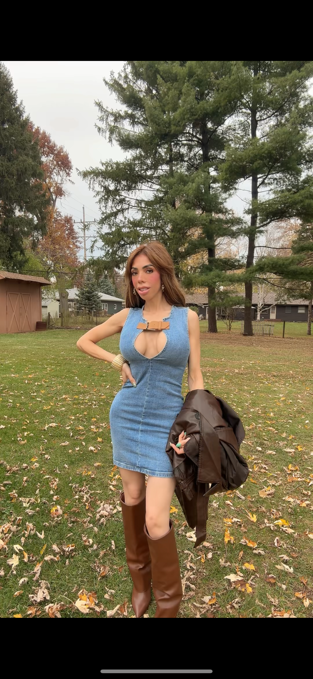 Denim dress