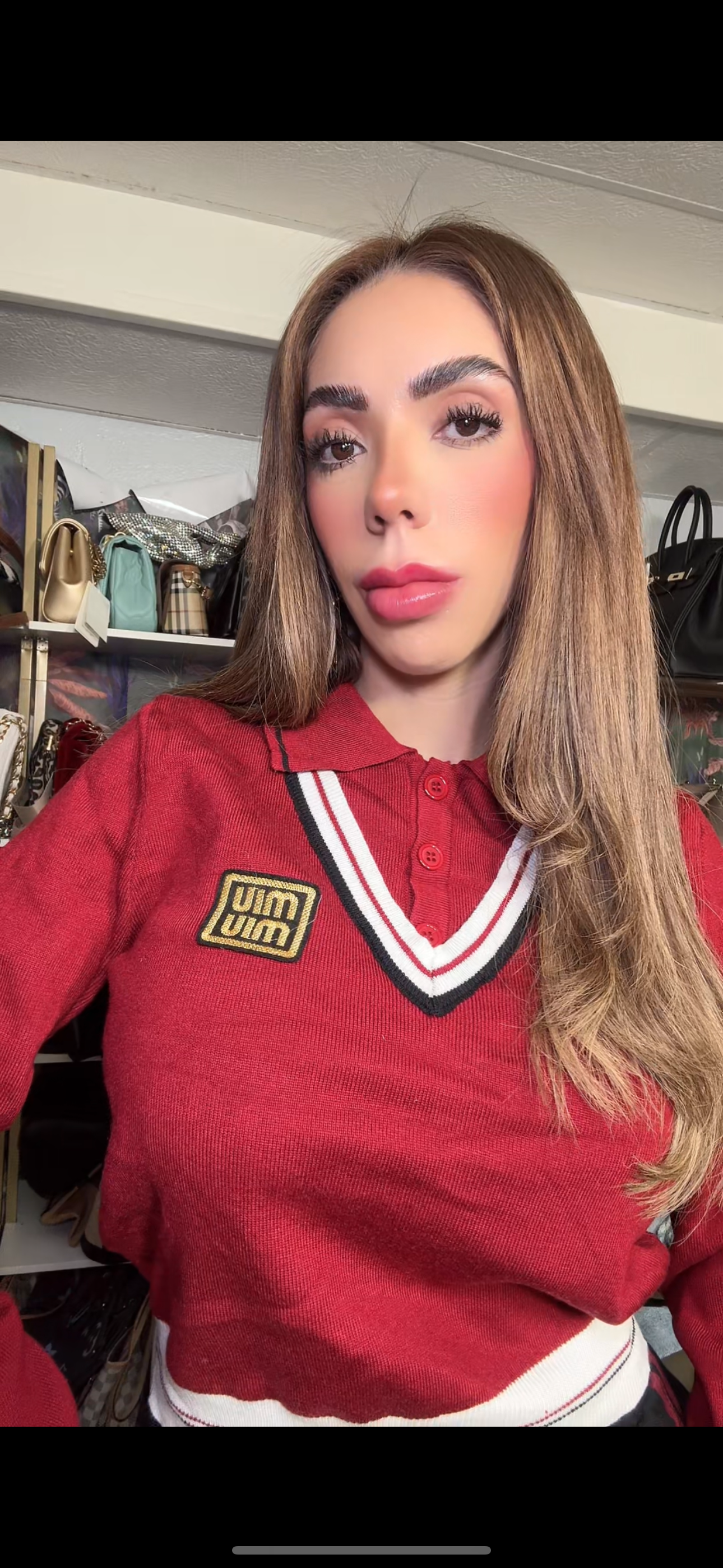 Suéter Miu Miu rojo