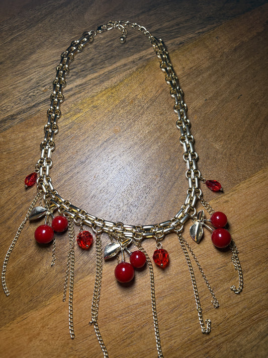 Cherry necklace chain