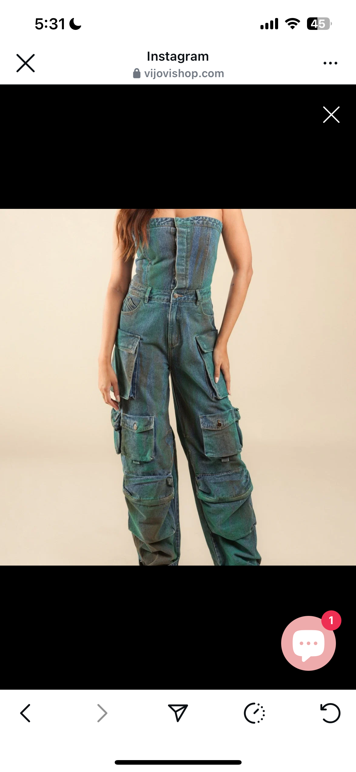 Jumpsuit mezclilla closet sale