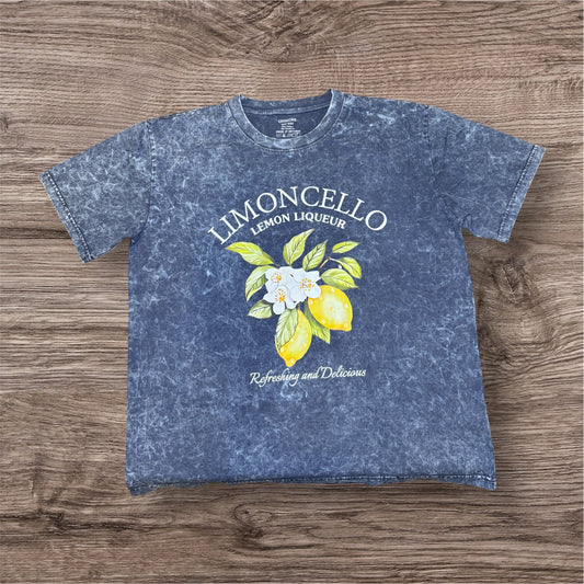 Playera Azul Limones