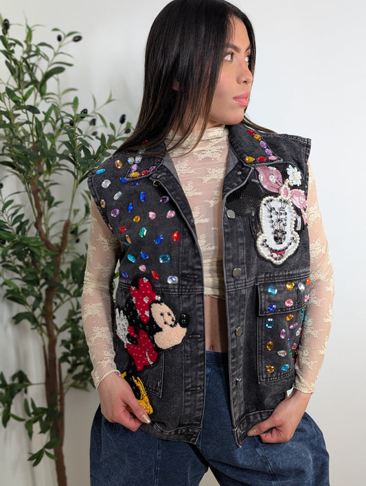 Chaleco Minnie piedras