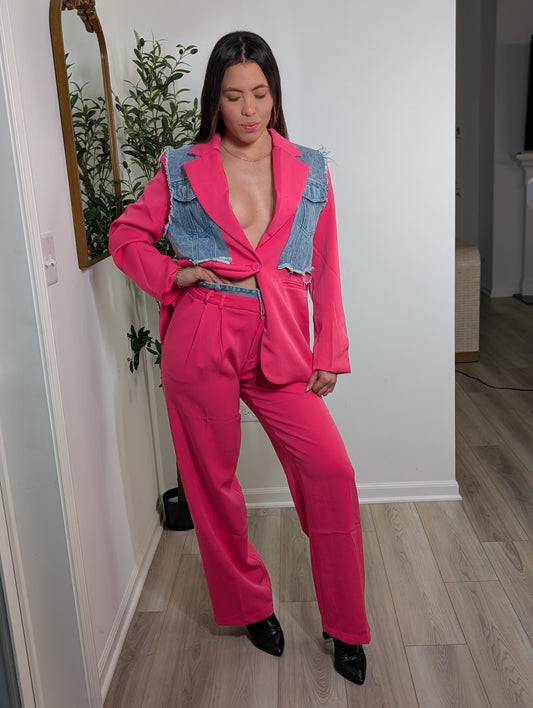 Set Rosa mezclilla