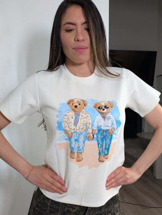 Blusa oso beige unitalla