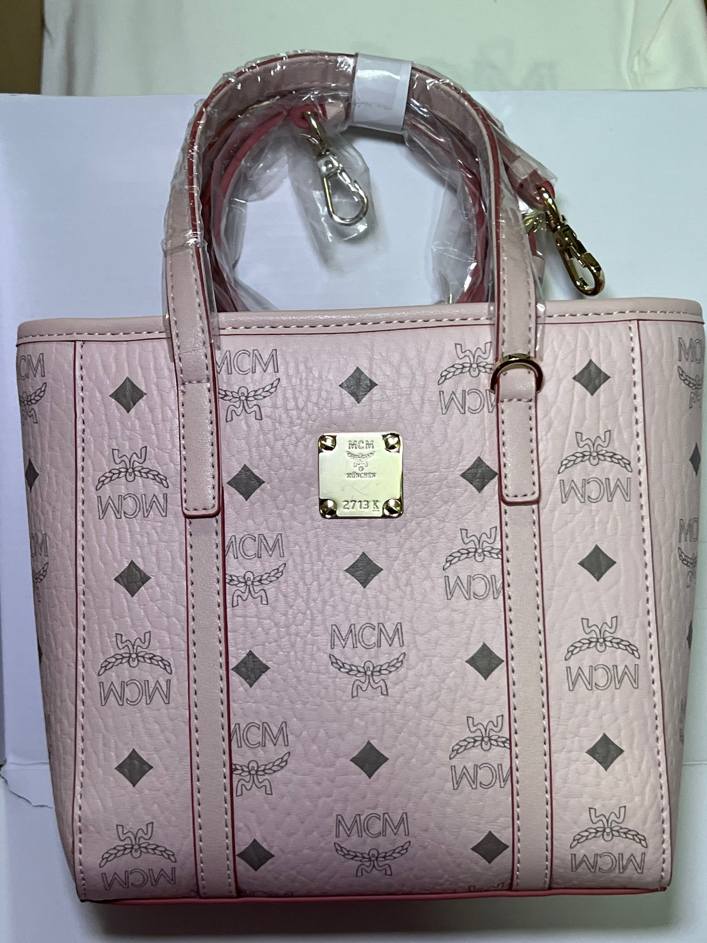 MCM bolsa Rosa