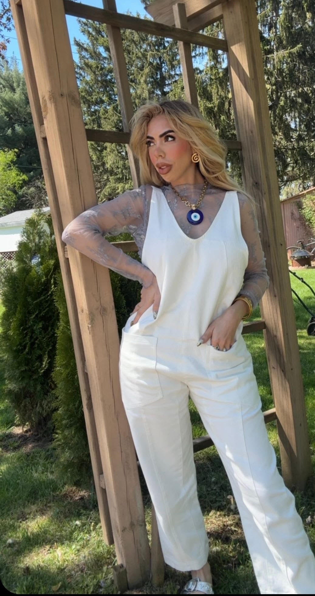 White Jumpsuit