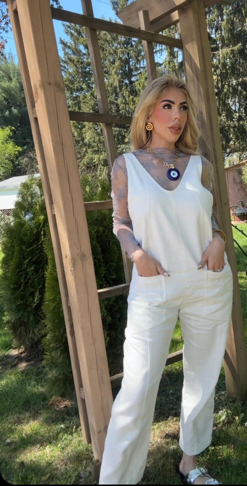 White Jumpsuit